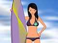 Surfer Girl Dress Up para xogar en liña