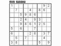 Mini Sudoku para xogar en liña